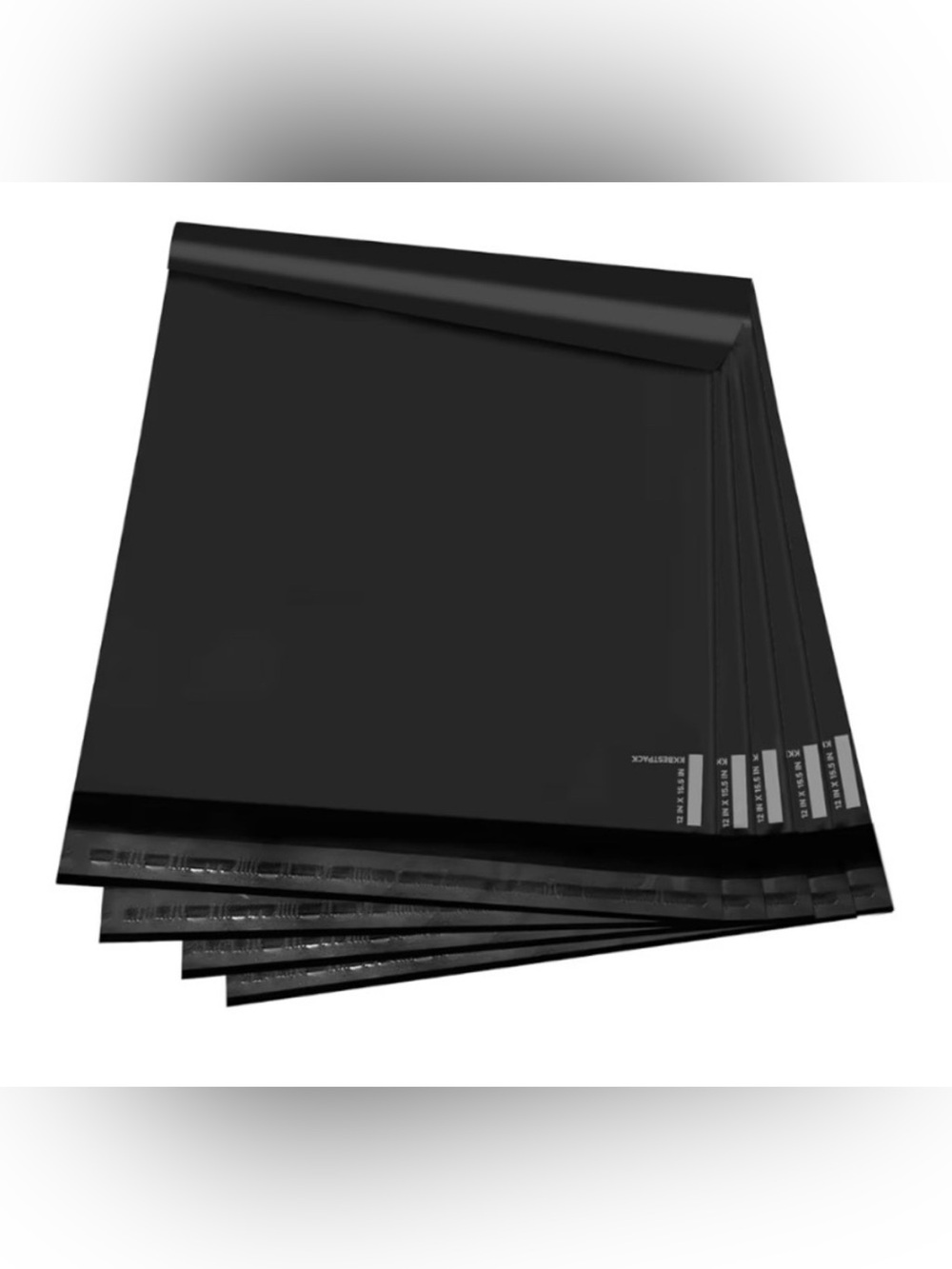 15 Black Poly Mailers